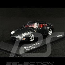 Porsche 911 Turbo Type 993 1995 Metallic Black 1/43 Minichamps 430069209