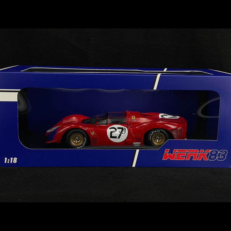 Ferrari 330 P3 Spider n° 27 24h Le Mans 1966 1/18 Werk83 W18021001