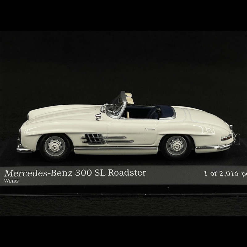 Mercedez-Benz 300 SL Roadster 1957 White 1/43 Minichamps 400039031