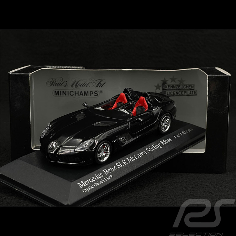 Mercedes-Benz SLR McLaren Stirling Moss 2009 Crystal Galaxit Schwarz 1/43 Minichamps 400038400