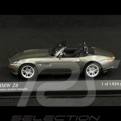 BMW Z8 Cabriolet 1999 Gris Crème Foncé Métallique 1/43 Minichamps 431028739