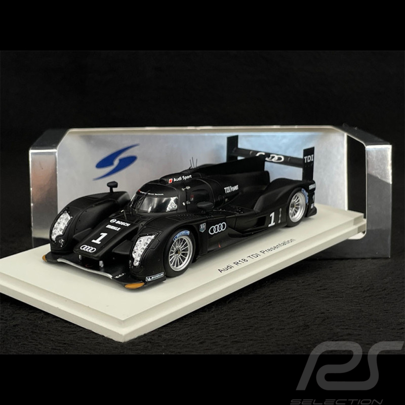 Audi R18 TDI Presentation 2010 Matteschwarz 1/43 Spark S2515