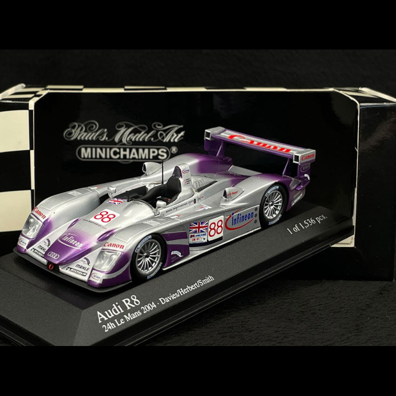 Audi R8 n3 Lehto Werner Winners 24h Le Mans 2005 Minichamps 1/43