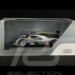 Audi R18 TDI n° 3 24h Le Mans 2011 1/43 Spark 50211000143