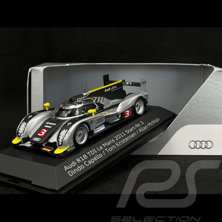 Audi R18 TDI n° 3 24h Le Mans 2011 1/43 Spark 50211000143