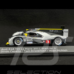 Audi R18 TDI n° 3 24h Le Mans 2011 1/43 Spark 50211000143