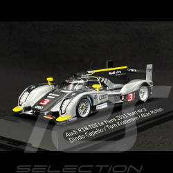 Audi R18 TDI n° 3 24h Le Mans 2011 1/43 Spark 50211000143