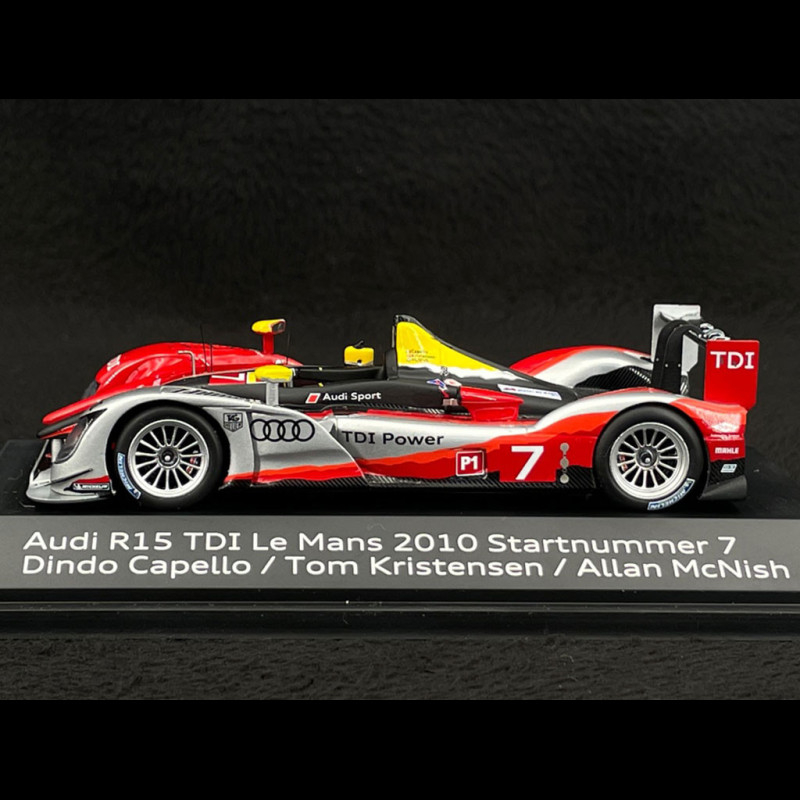 Audi R15 TDI n° 7 3rd 24h Le Mans 2010 1/43 Spark 5021000233