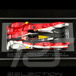 Audi R15 TDI n° 7 3ème 24h Le Mans 2010 1/43 Spark 5021000233
