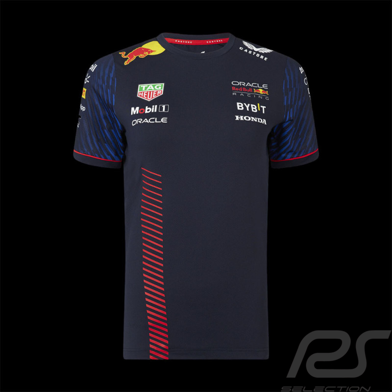 Red Bull T-Shirt F1 Team Verstappen Pérez Night Sky Dunkelblau TF2644 - Damen