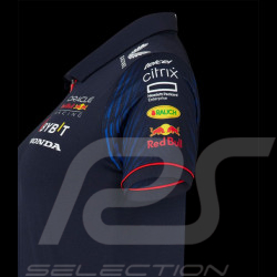 Red Bull Polo Shirt F1 Team Verstappen Pérez Night Sky Dark Blue TF2645 - Women