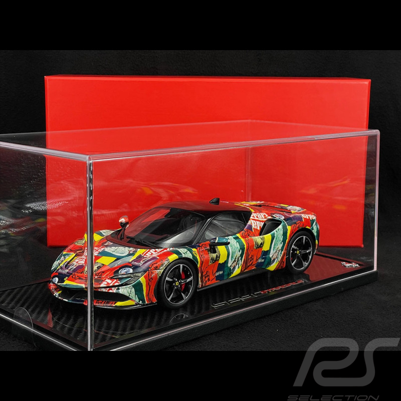 UNIQUE PIECE - Ferrari SF90 Stradale Special Edition 2019 Multicolour 1/18 BBR Models P18188RETRO2