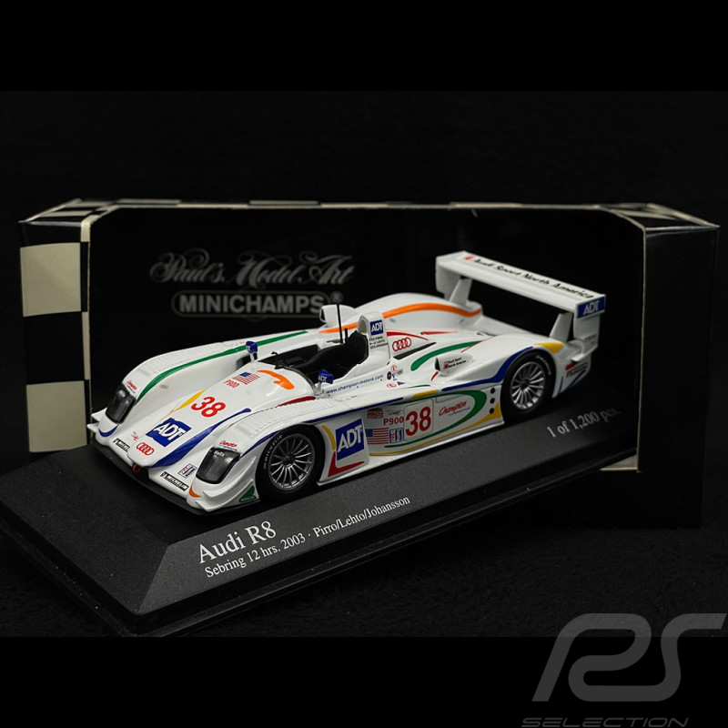 Audi R8 n° 38 2. 12h Sebring 2003 1/43 Minichamps 400031338