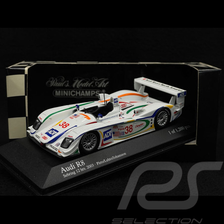 Audi R8 n° 38 2. 12h Sebring 2003 1/43 Minichamps 400031338