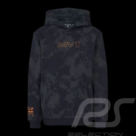 Sweatshirt Red Bull Racing à capuche F1 Max Verstappen MV1 Gris / Orange TU3151 - Enfant