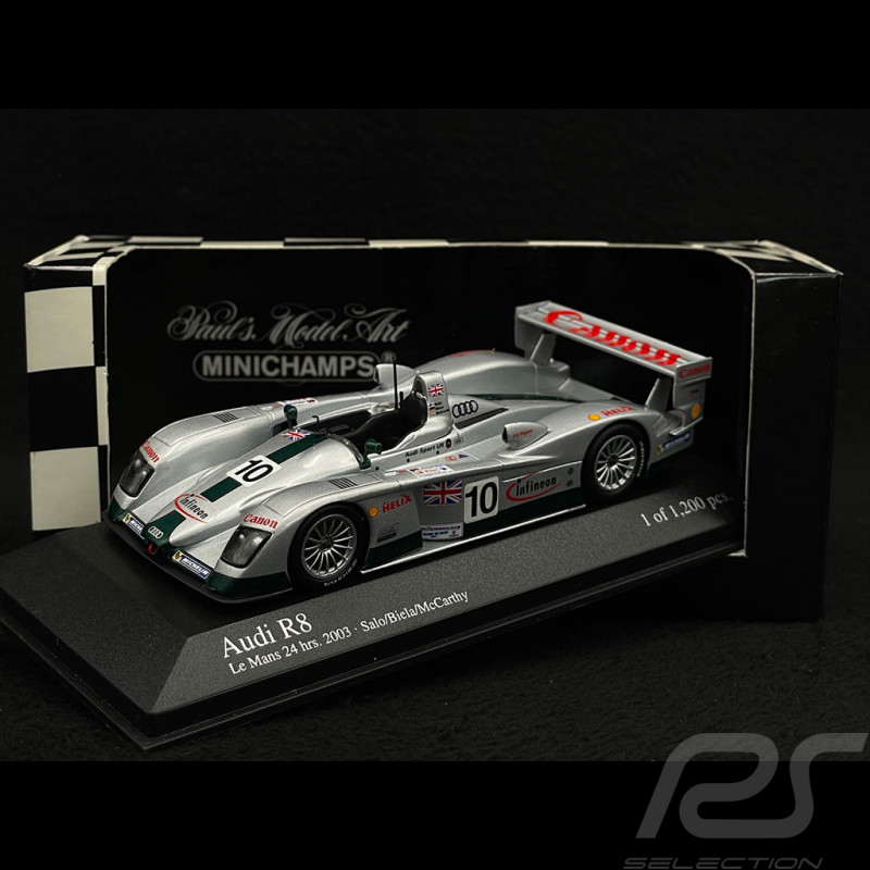 Audi R8 n° 10 24h Le Mans 2003 1/43 Minichamps 400031310