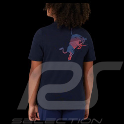 Red Bull T-Shirt F1 Grand Prix Verstappen Perez Night Sky Dunkelblau TJ3137 - Kinder