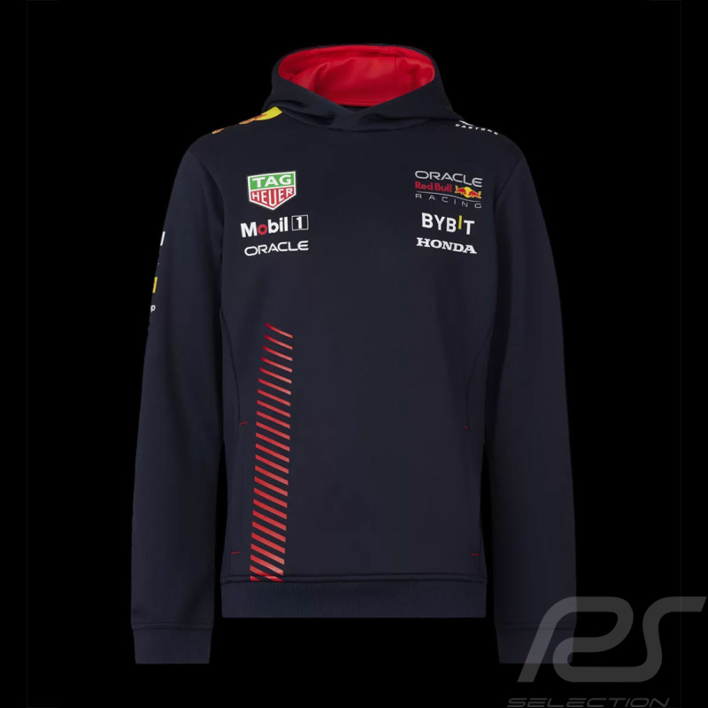 Red Bull Sweatshirt F1 Team Verstappen Pérez Night Sky Dark Blue TJ2648 - Kids