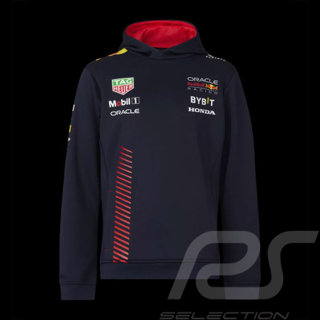 Red Bull Sweatshirt F1 Team Verstappen Pérez Night Sky Dunkelblau TJ2648 - Kinder