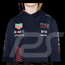 Sweatshirt Red Bull Racing F1 Team Verstappen Pérez Night Sky Bleu Foncé TJ2648 - Enfant