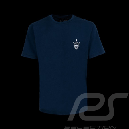 T-Shirt Maserati Trident Bleu Marine MA241M007 - homme