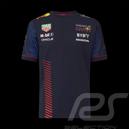 T-shirt Red Bull Racing F1 Verstappen Perez Bleu Nuit TJ2644 - Enfant