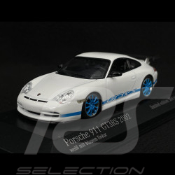 Porsche 911 GT3 RS Type 996 2002 Blanc Carrara / Bleu Mexico 1/43 Minichamps 403062029