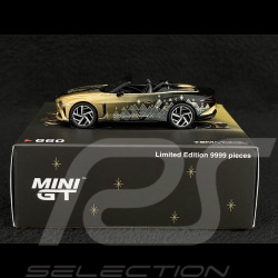 Bentley Mulliner Bacalar Limited Edition 2023 Black / Gold 1/64 Mini GT MGT00660