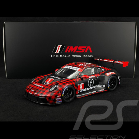 Porsche 911 GT3 R Type 992 n° 9 Pfaff Motorsport Vainqueur 12h Sebring 2023 1/18 Top Speed TS0510