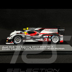 Audi R18 TDI N° 2  Vainqueur 12h Sebring 2012 1/43 Spark 5021200223