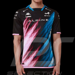 T-shirt Alpine F1 Team Gasly n° 10 Kappa Graphique Noir / Bleu / Rose 321R79W-A01 - homme