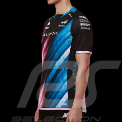 Alpine T-Shirt F1 Team Ocon Gasly Kappa Graphic Schwarz / Blau / Pink 321P4UW-A01 - herren