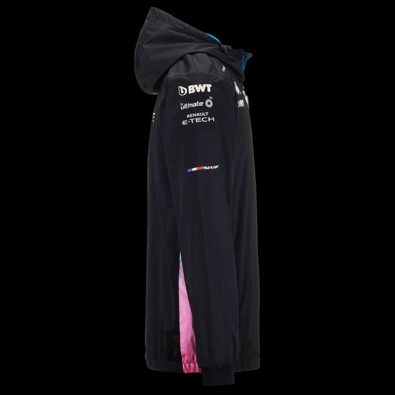 Veste Zippée Kappa Asteozip – Noire, Coupe Droite, 100% Polyester, Style Racing Automobile Pour Homme