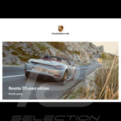 Brochure Porsche 718 Boxster 25 years edition Forever Young 01/2021 en anglais WSLB2101001791