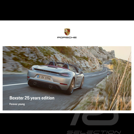 Brochure Porsche 718 Boxster 25 years edition Forever Young 01/2021 en anglais WSLB2101001791