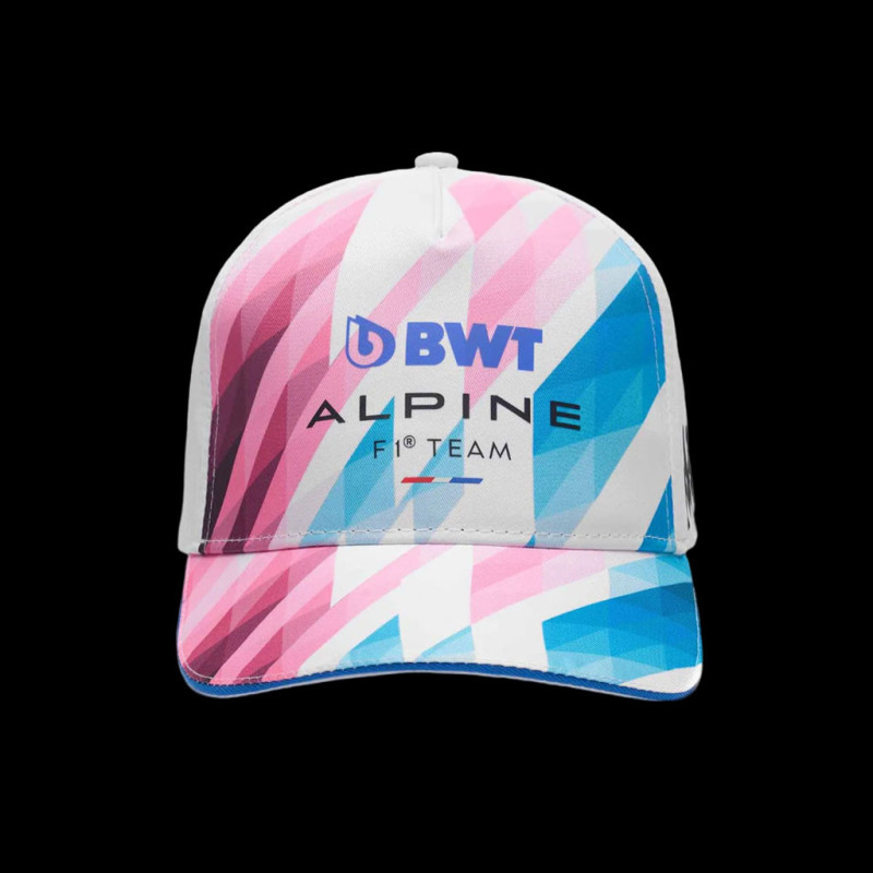 Casquette New Era Alpine F1 2025 – Pierre Gasly Miami, édition Spéciale, Réglable, Blanche Et Bleue