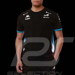 T-shirt Alpine F1 Team BWT 2024 Gasly Ocon Adiry Jersey Noir / Bleu / Rose Kappa 321P4TW_A01 - homme