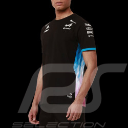 Alpine T-shirt F1 Team BWT 2024 Gasly Ocon Adiry Jersey Black / Blue / Pink Kappa 321P4TW_A01 - Men