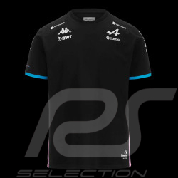 T-shirt Alpine F1 Team BWT 2024 Gasly Ocon Adiry Jersey Noir / Bleu / Rose Kappa 321P4TW_A01 - homme