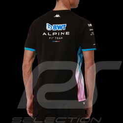 Alpine T-shirt F1 Team BWT 2024 Gasly Ocon Adiry Jersey Black / Blue / Pink Kappa 321P4TW_A01 - Men