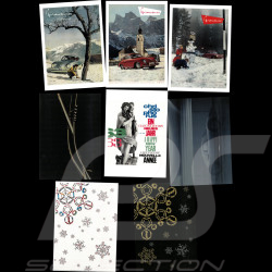 Porsche Museum 8er Set Grußkarten Christophorus 2 Klappen 15 x 21 cm