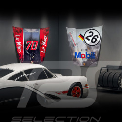 Capot Course Inspiration Porsche 911 GT1-98 Type 996 n° 26 Vainqueur 24h Le Mans 1998 Décoration murale Aluminium Dibond CS-22