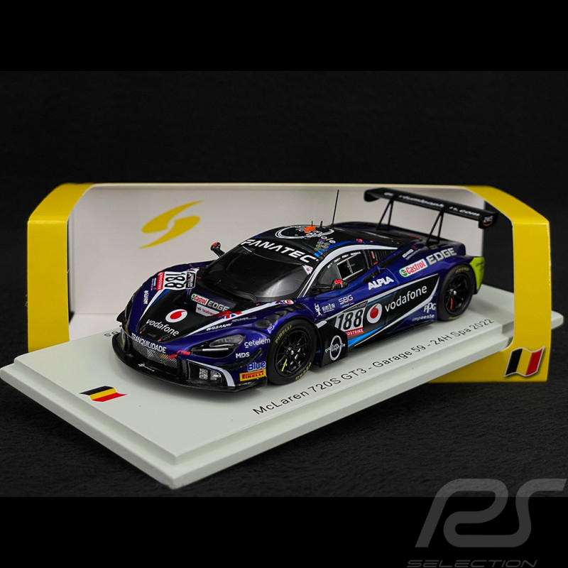 McLaren 720S GT3 Nr 188 Platz 41. 24h Spa 2022 Garage 59 1/43 Spark SB523