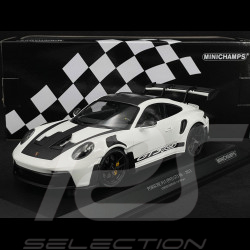 Porsche 911 GT3 RS Type 992 2023 White / Black Stripes 1/18 Minichamps 155062230