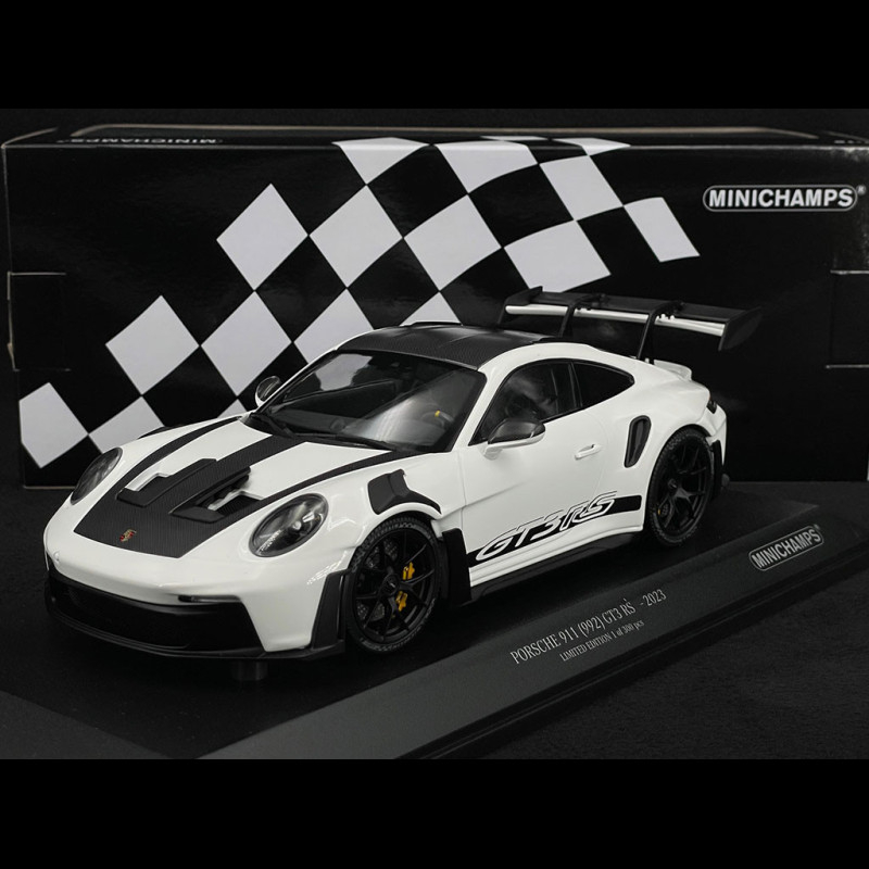 Porsche 911 GT3 RS Type 992 2023 White / Black Stripes 1/18