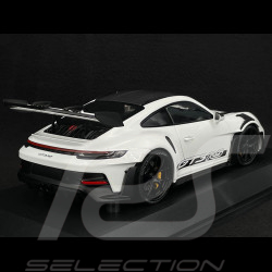 Porsche 911 GT3 RS Type 992 2023 Blanc / Bandes Noires 1/18 Minichamps 155062230