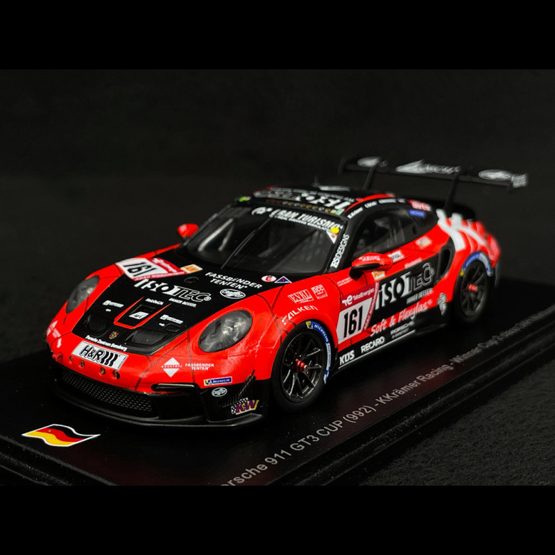 Porsche 911 GT3 Cup Type 992 N° 161 Winner 24h Nürburgring 2023 KKrämer  Racing 1/43 Spark SG909