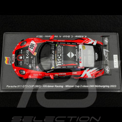 Porsche 911 GT3 Cup Type 992 N° 161 17ème 24h Nürburgring 2023 KKrämer Racing 1/43 Spark SG909