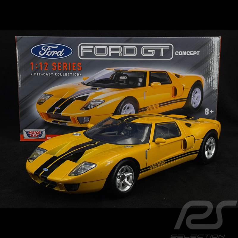 Ford GT Concept 2004 Yellow / Black 1/12 Motormax 73001Y
