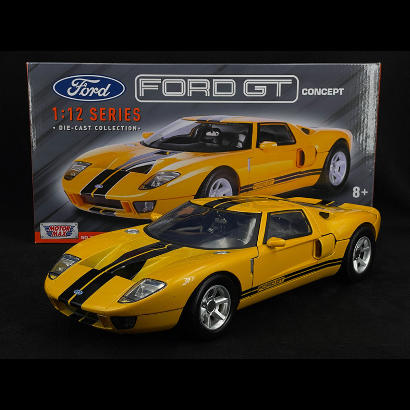 Ford GT Concept 2004 Yellow / Black 1/12 Motormax 73001Y